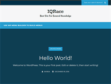 Tablet Screenshot of iqrace.com